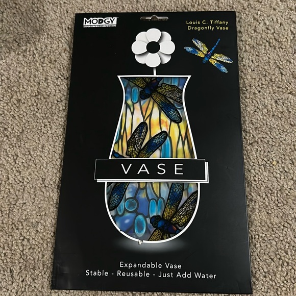 Modgy Collapsible and Expandable Plastic Vase Tiffany - Dragonfly - Picture 2 of 6